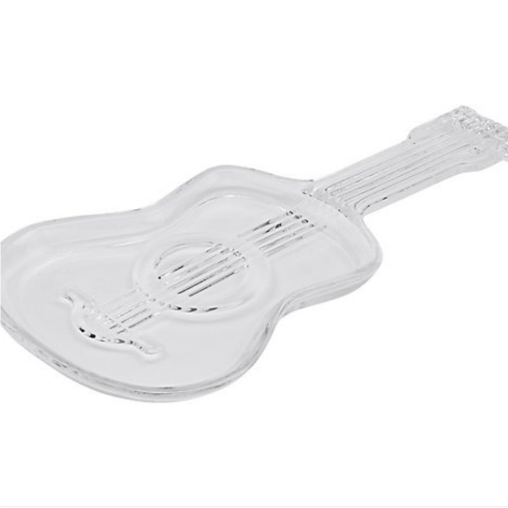 Dolly Parton - Spoon Rest Clear Glass Guitar Shape - Picture 2 of 4